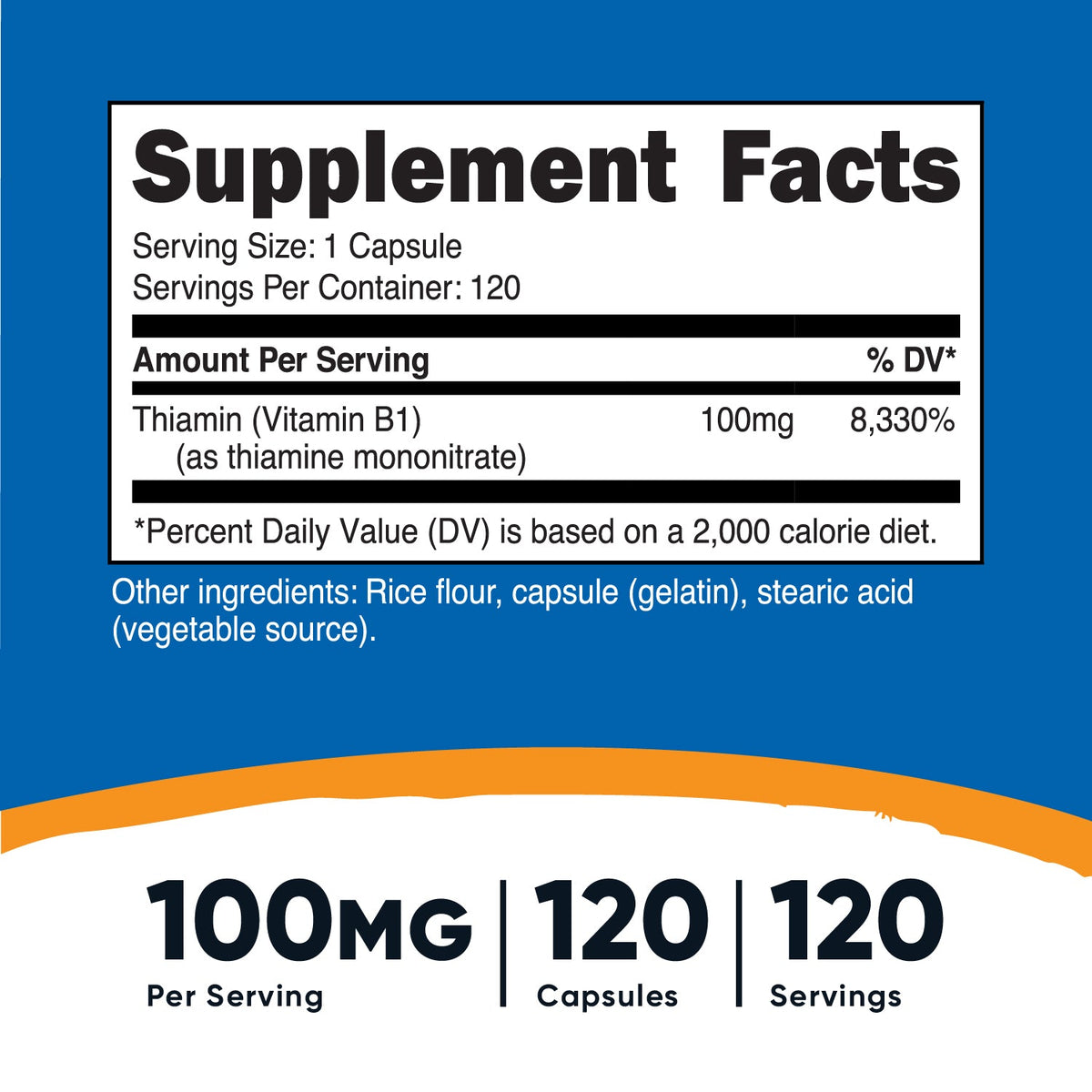 Nutricost Vitamin B1 Thiamin Capsules