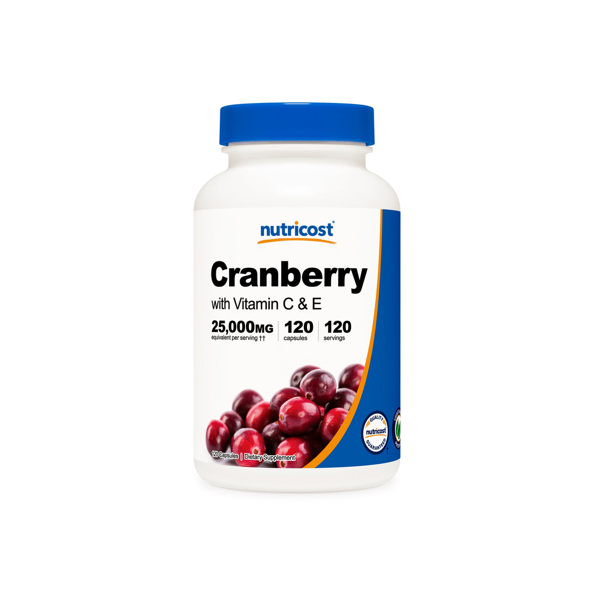 Nutricost Cranberry Extract Capsules (With Vitamin C & E