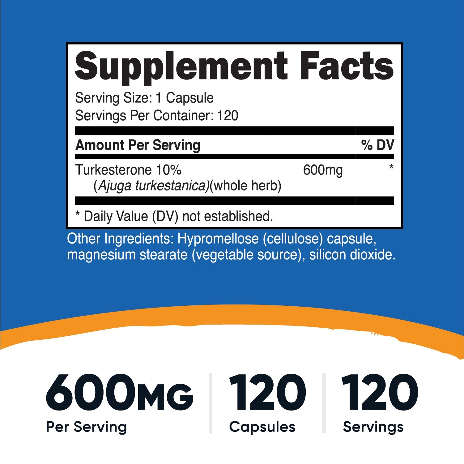 Turkésterone 1490mg - 90 Capsules Standardisées à 25% - Complément Avancé