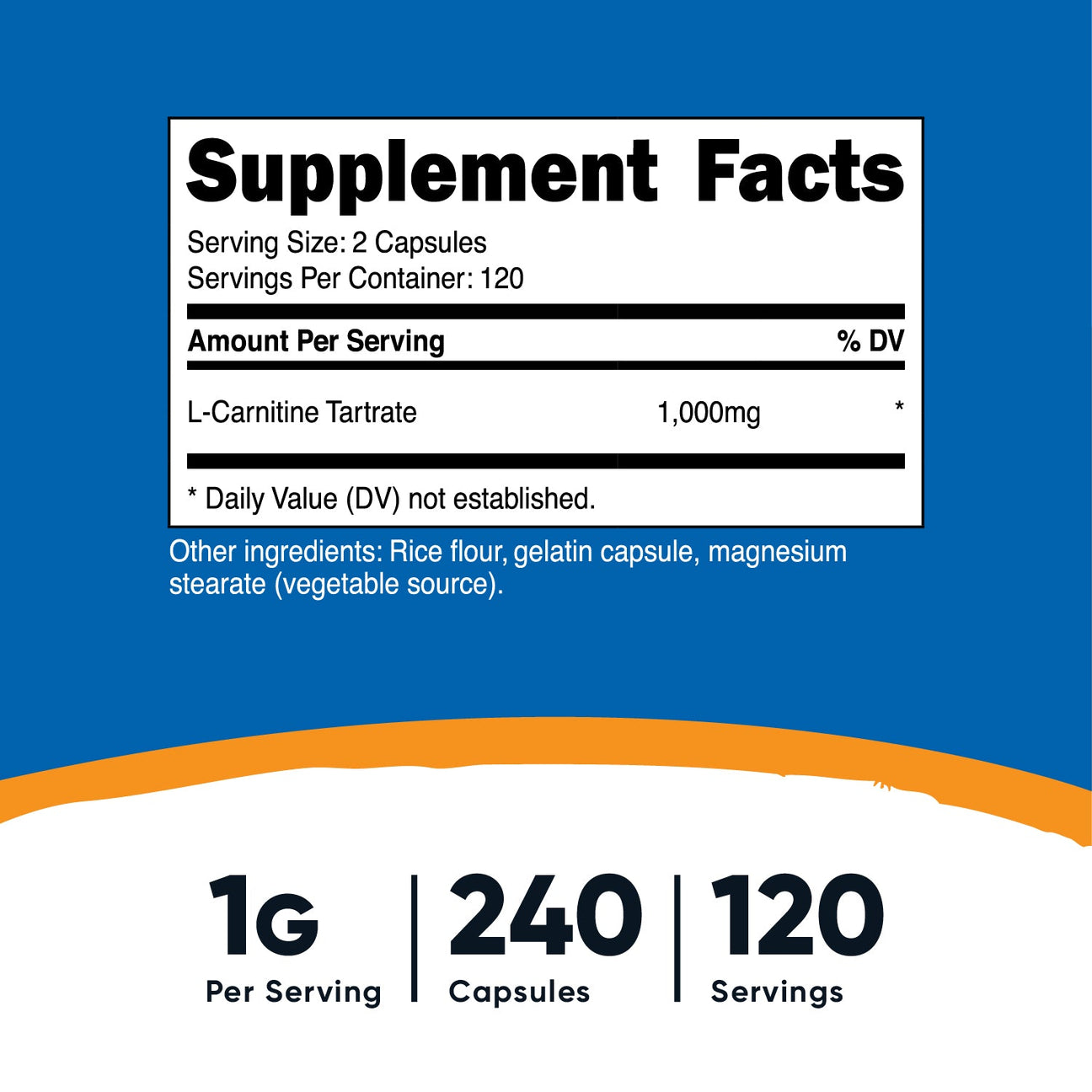 Nutricost L-Carnitine Tartrate Capsules –